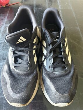 adidas Black and White Athletic Shoes